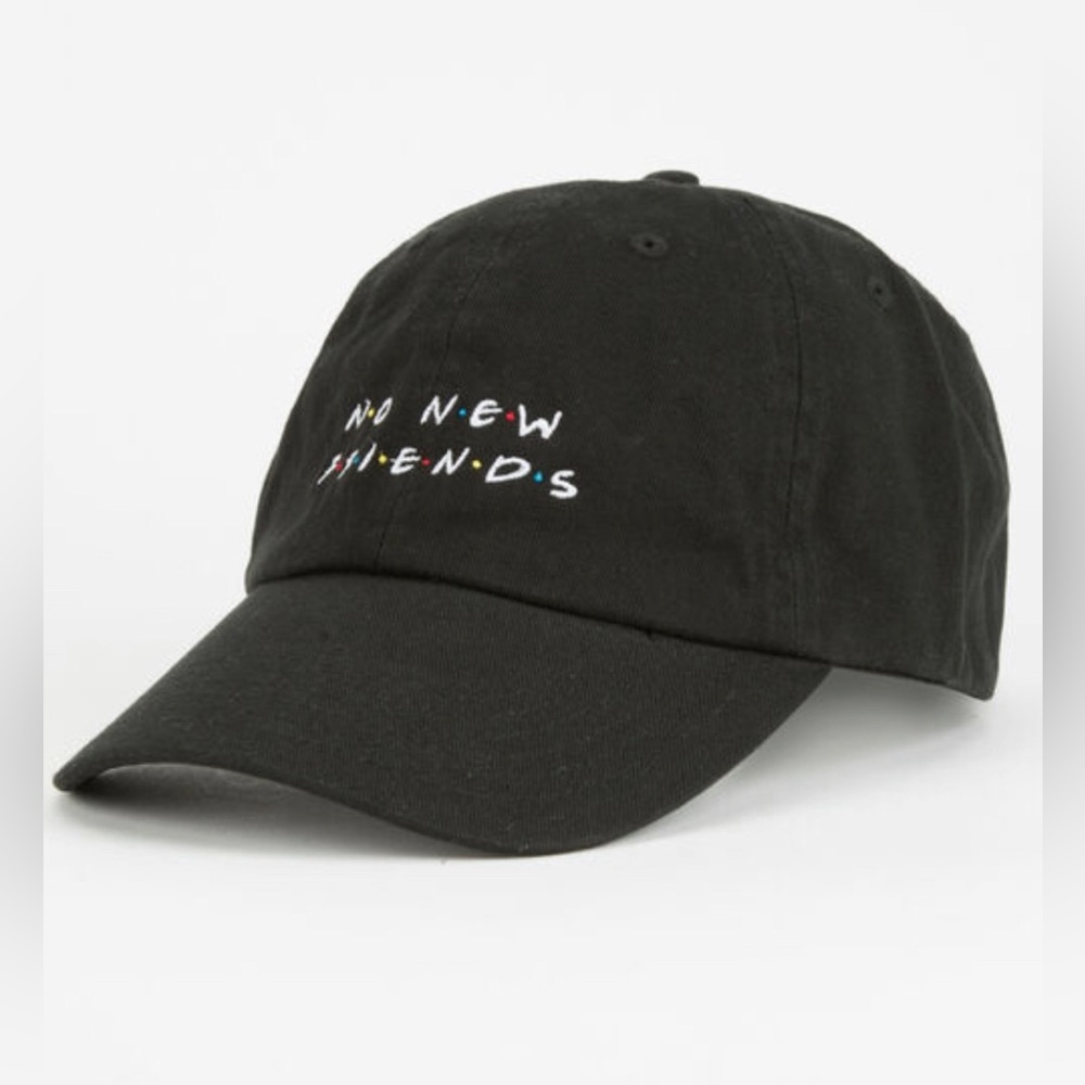 BLUE CROWN No New Friends Dad Hat